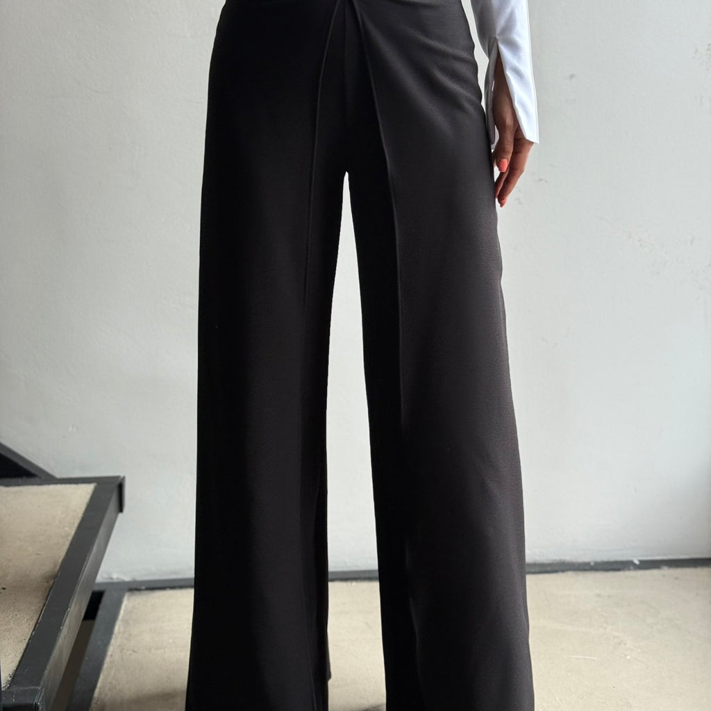black wide leg pants with pleats black wide leg pants with pleats