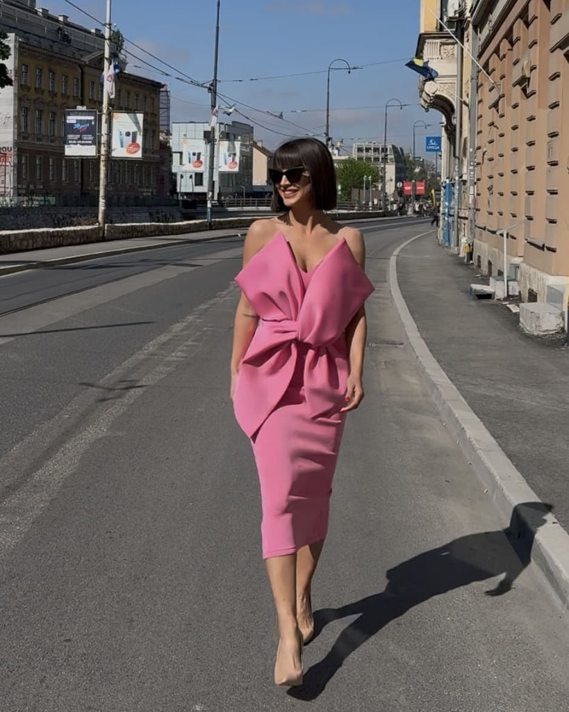 pink dress summer fashion street style pink dress summer fashion street style