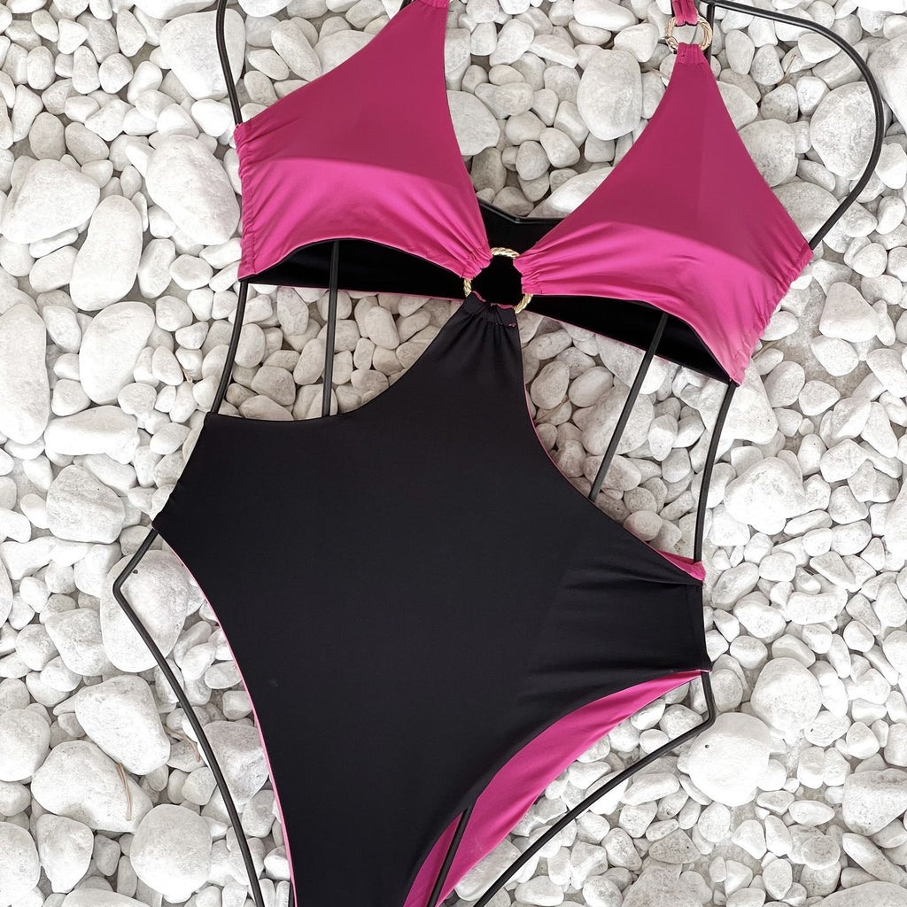 cutout one piece swimsuit on pebbles cutout one piece swimsuit on pebbles