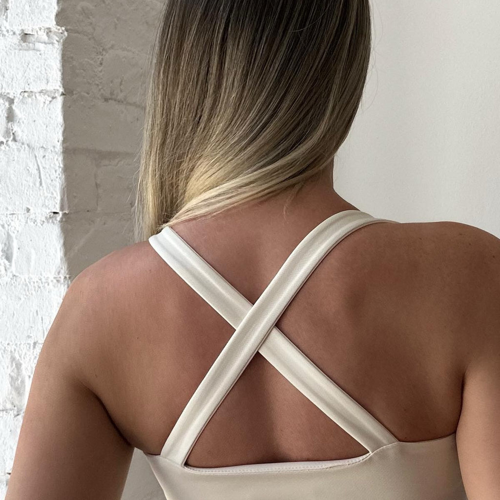 crisscross back white dress crisscross back white dress