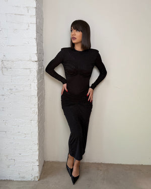 Haljina DILARA SA ŠLJOKICAMA