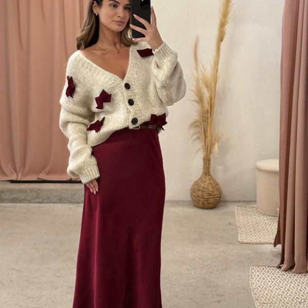 Kratki džemper sa mašnicama Kratki džemper sa mašnicama