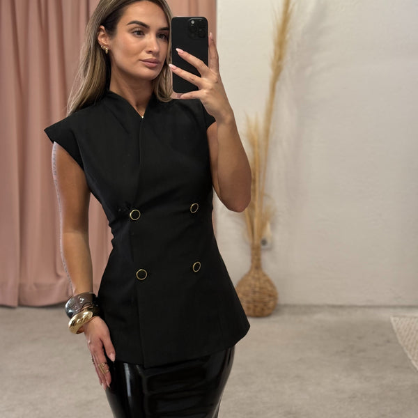 Prsluk sa dvorednim kopčanjem Prsluk sa dvorednim kopčanjem