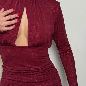 Haljina TALINA MINI SA ŠLJOKICAMA