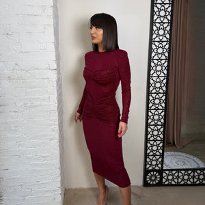 Haljina DILARA SA ŠLJOKICAMA